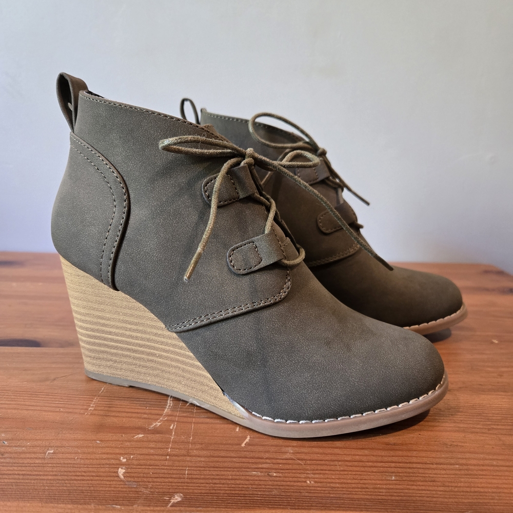 Nautica Wedge Ankle Boots